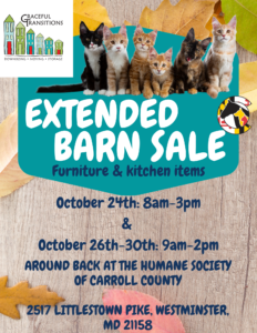 Barn Sale @ Humane Society of Carroll County | Westminster | Maryland | United States