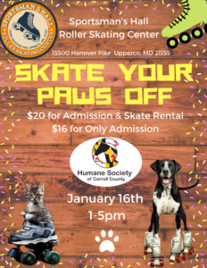 Skate your PAWS OFF @ Sportman's Hall Roller Skating Center