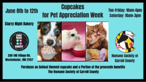 Cupcakes for Pet Appreciation Week! @ Starry Night Bakery