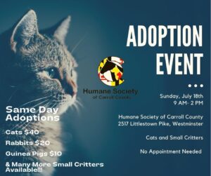 Adoption Event @ Humane Society of Carroll County
