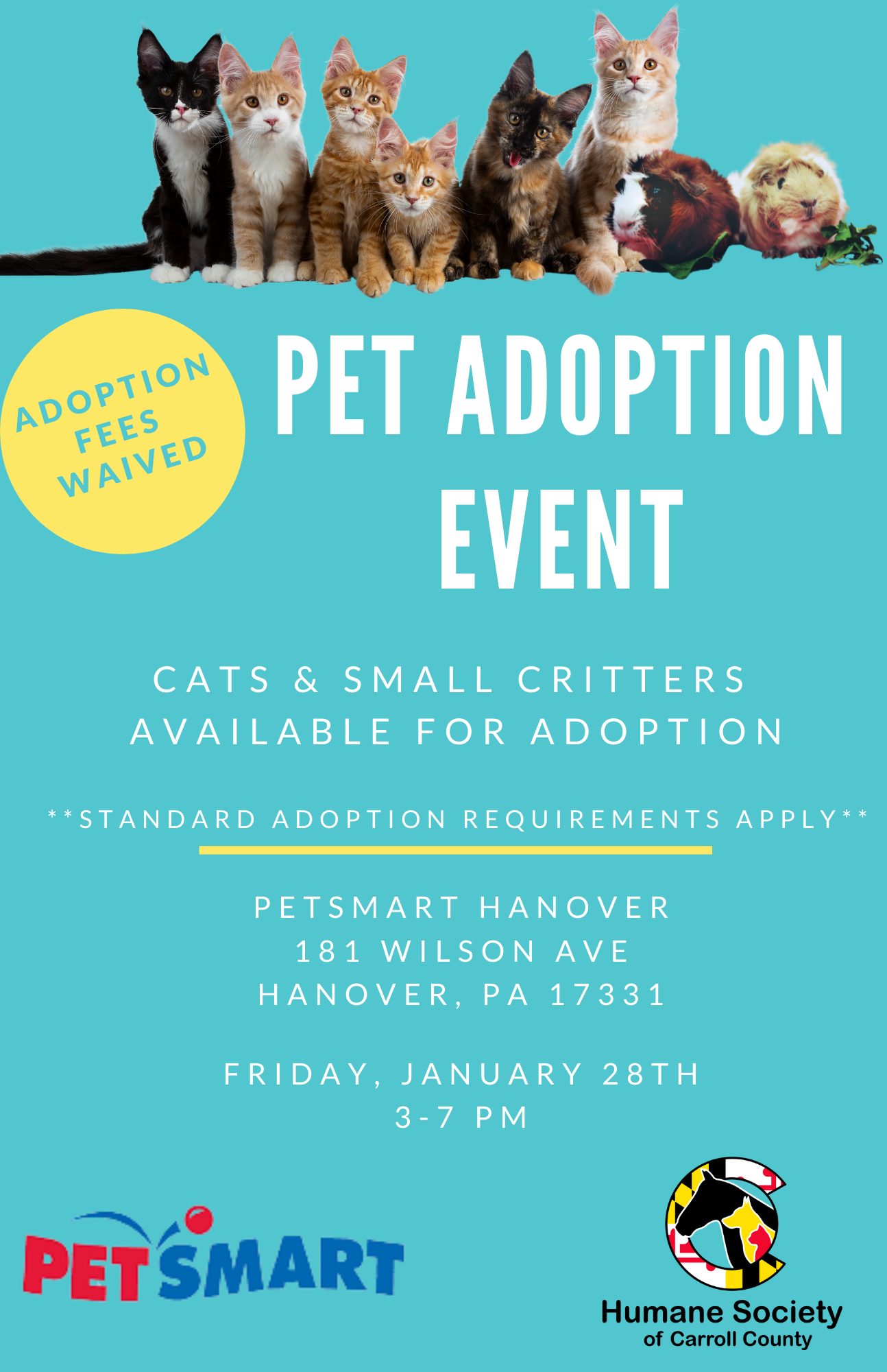 Petsmart animal sale adoption events